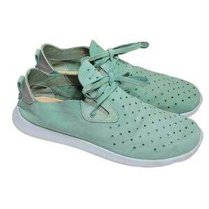 Nurture Jaquee Perforated Suede Sneakers Lotus Green SZ 7.5